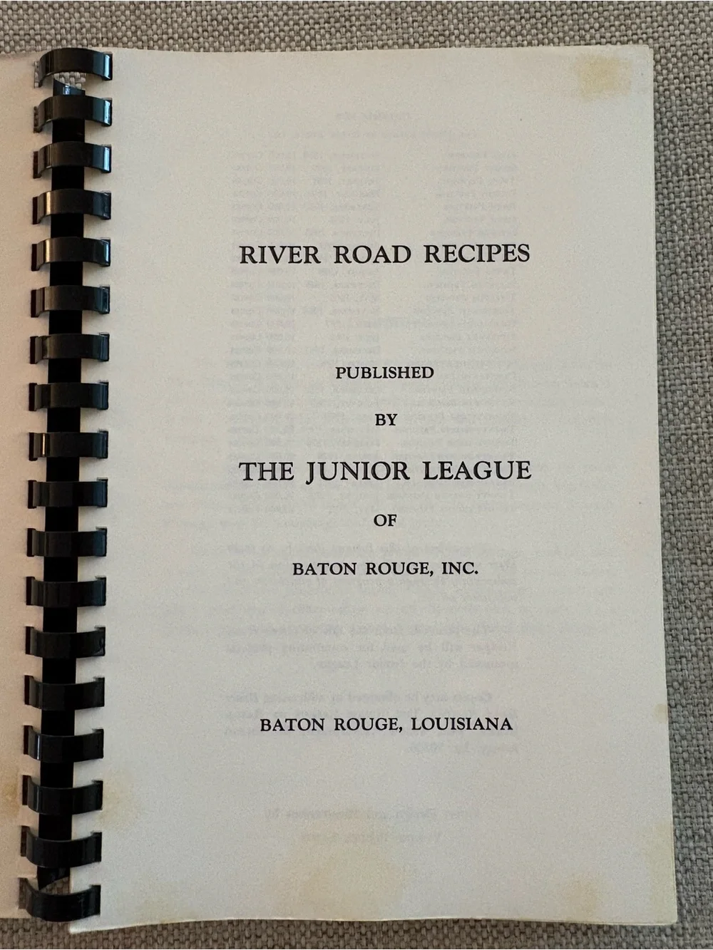 River Road Recipes Cookbook 1972 Junior League Baton Rouge Louisiana Vintage